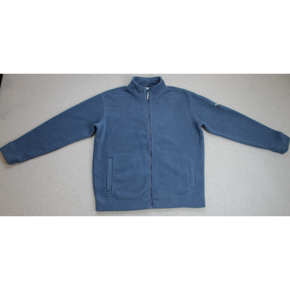 Orvis Jacket Men’s Size Medium Blue Polar Fleece Full Zip Mock Neck 1716801